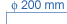 fi 200 mm